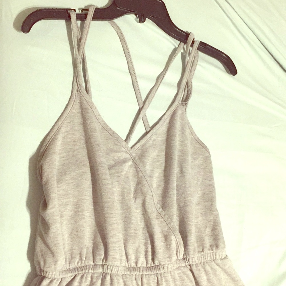 A oversized grey  jumpsuit for plus sized women!